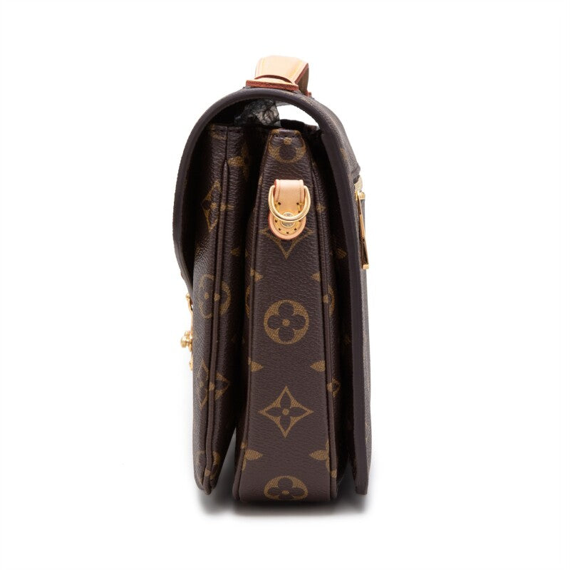 L*V*T Brown Monogram Coated Canvas Pochette Métis