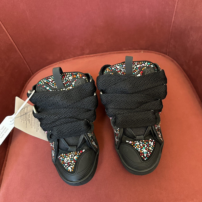 L*nvin curb Black rhinestone
