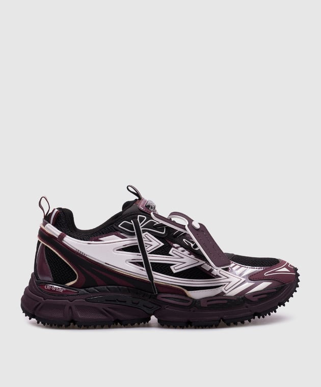 O*f- White Black burgundy