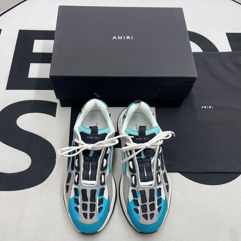 Am*ri Bone Runner White Black Grass Blue