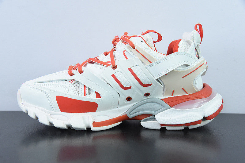 B*lenciaga Track White Red