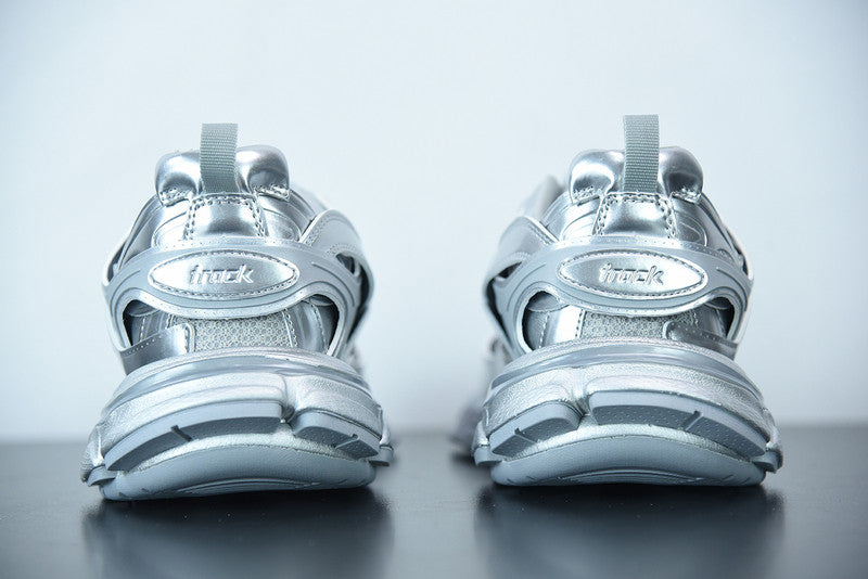 B*lenciaga Track triple silver