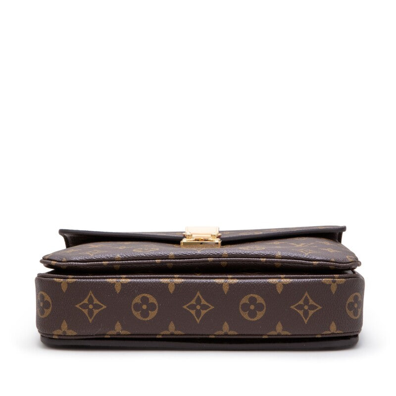 L*V*T Brown Monogram Coated Canvas Pochette Métis