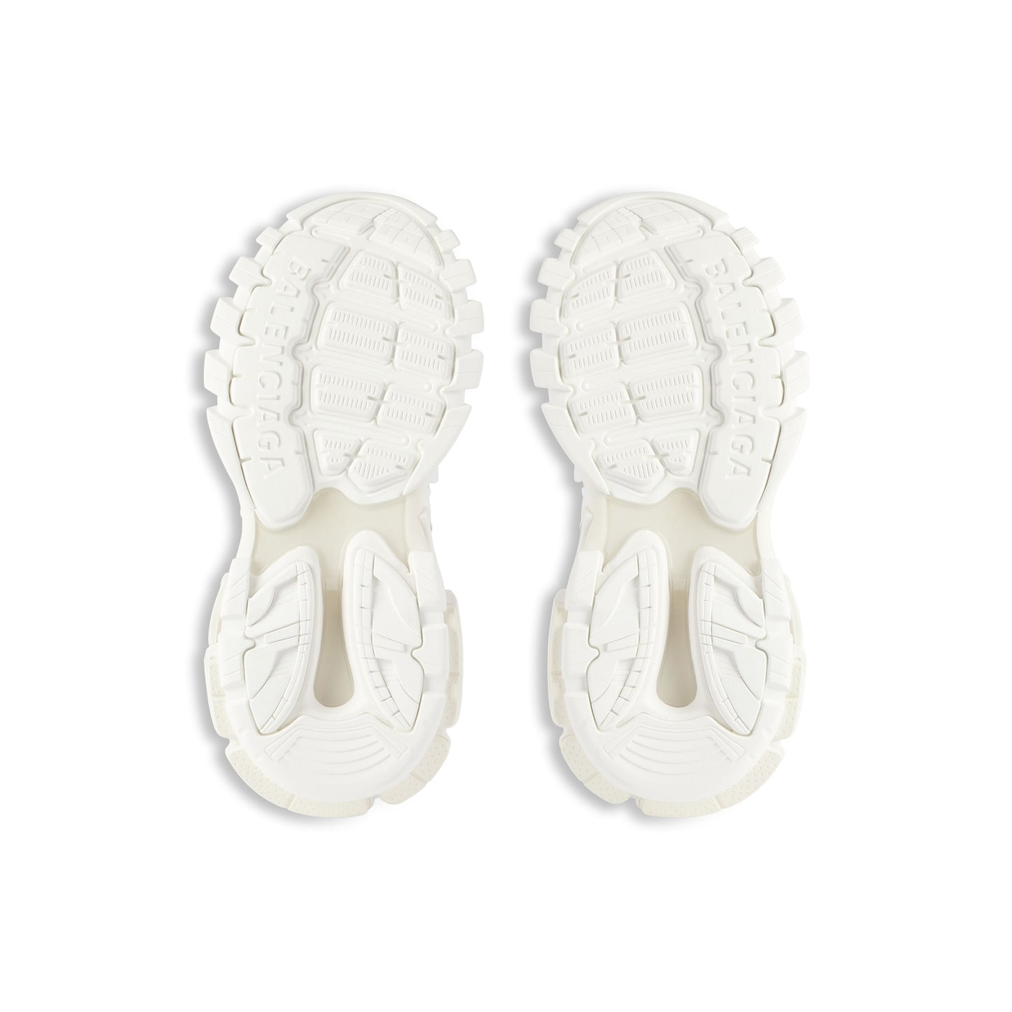 B*lenciaga track Trail laces White Lilac