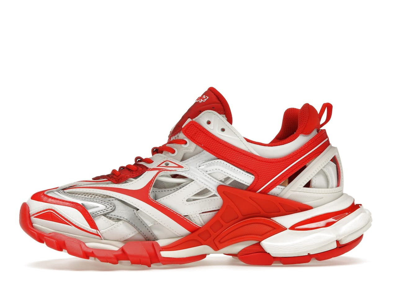 B*lenciaga Track White Red