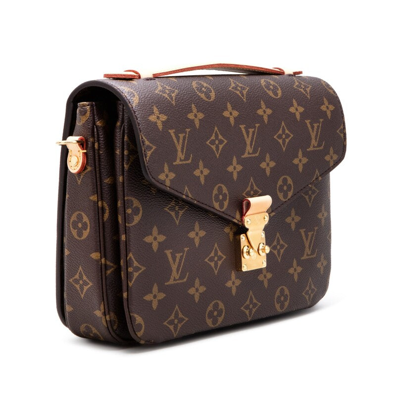 L*V*T Brown Monogram Coated Canvas Pochette Métis