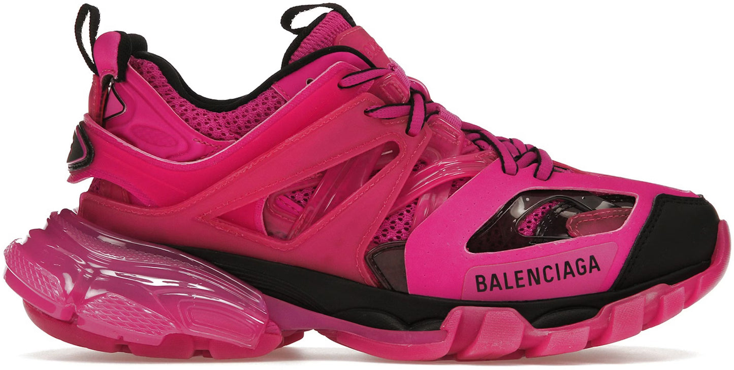 B*lenciaga Track Clear Sole Dark Pink