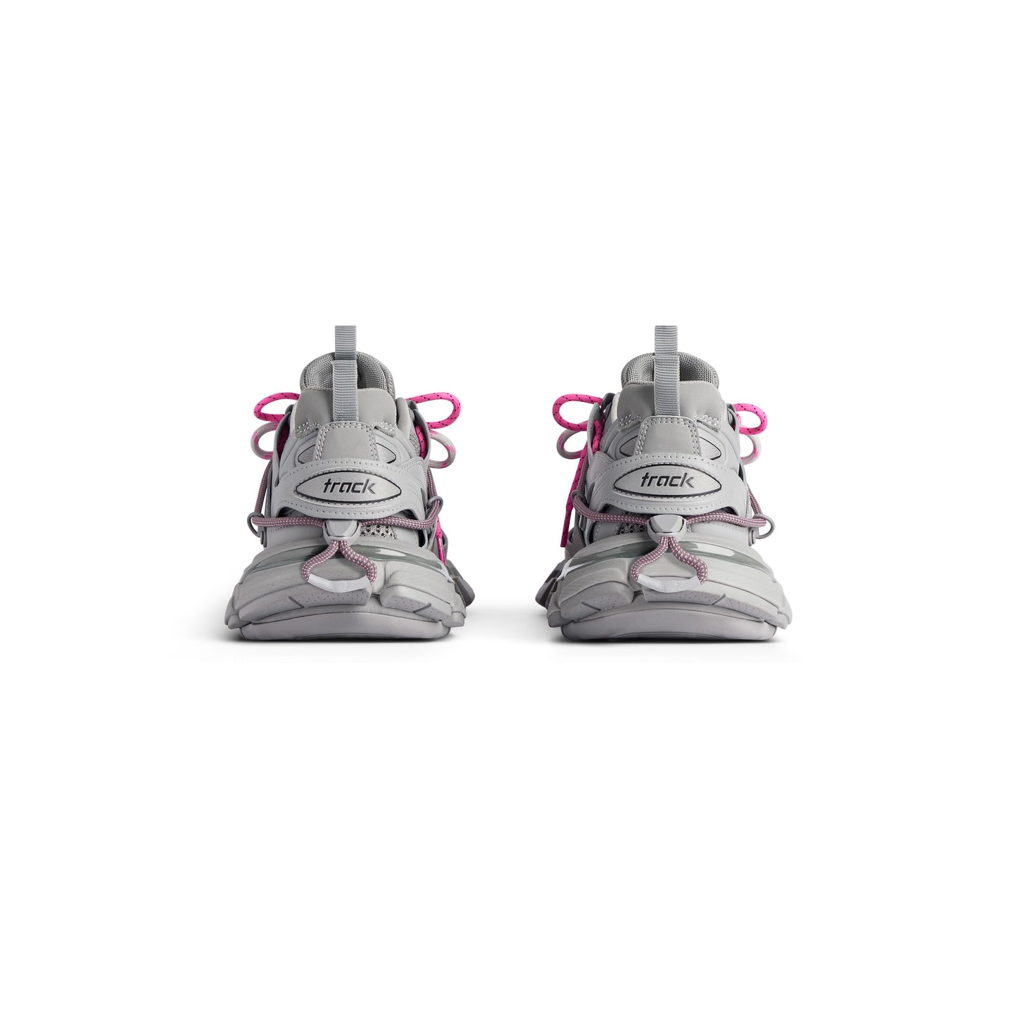 B*lenciaga track Trail laces Grey Pink
