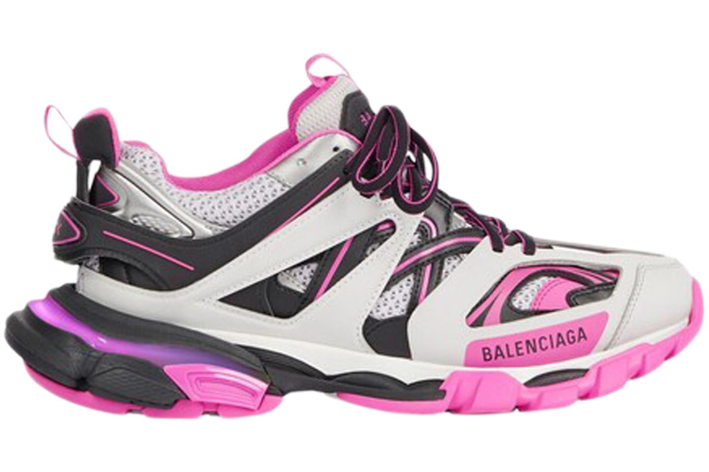 B*lenciaga Track LED Grey Pink Black