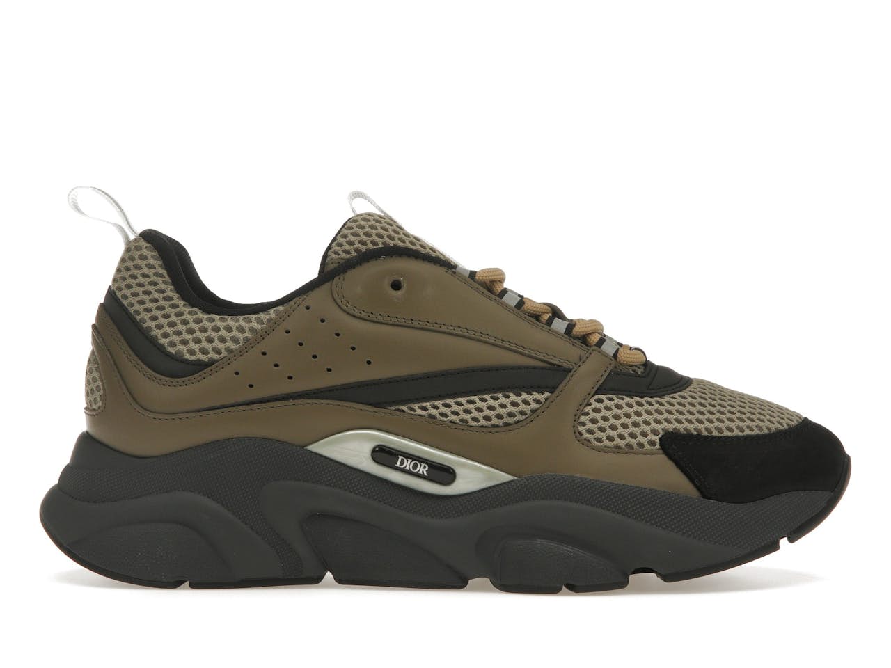 D*or B22 Khaki Black Calfskin