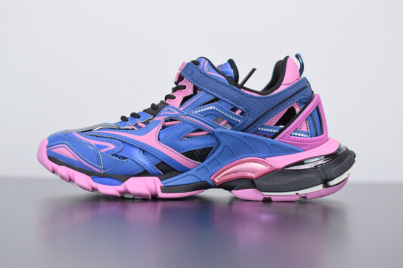B*lenciaga Track 2 Blue Pink