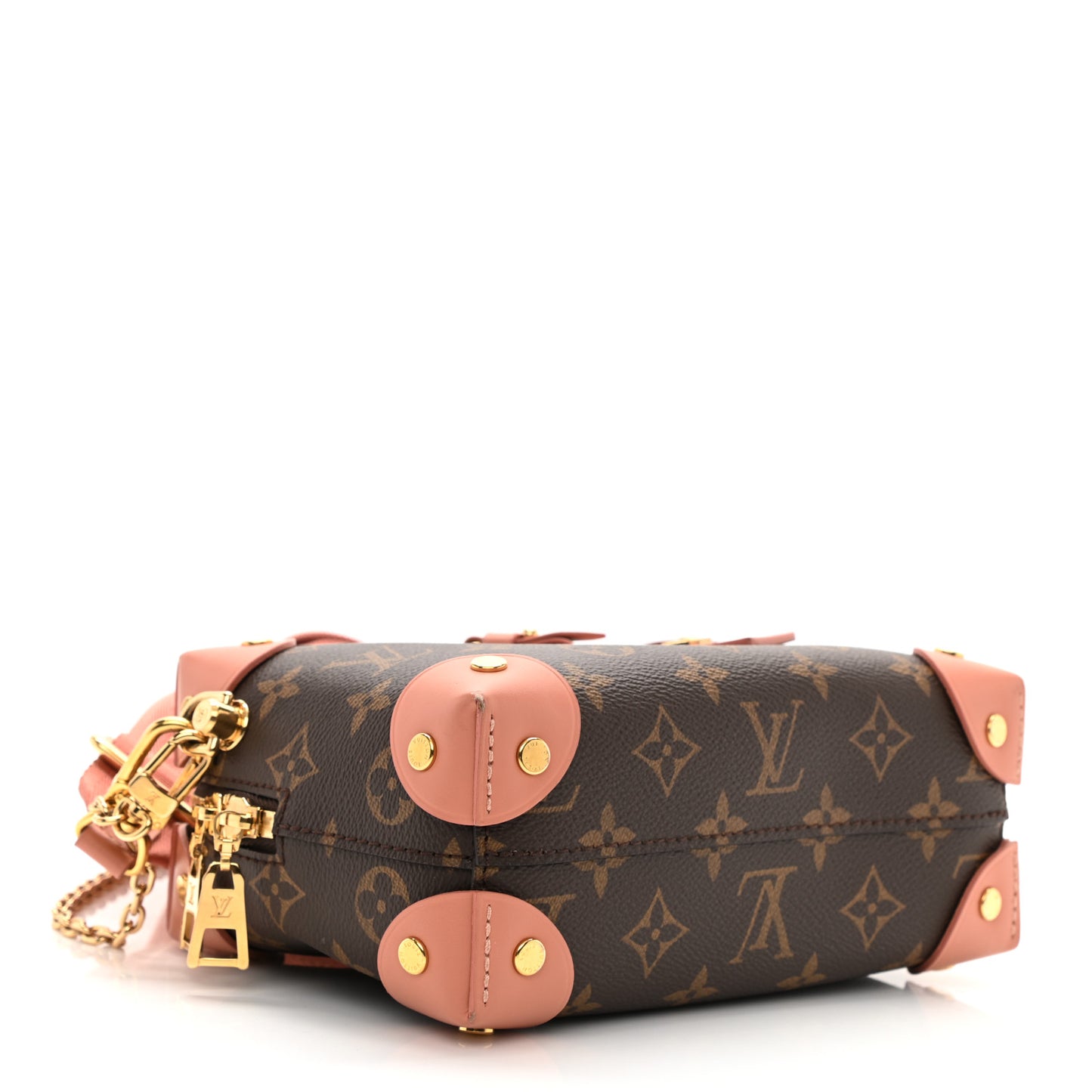 L*V*T Handbag Beige, Brown, Pink Petite Malle Souple