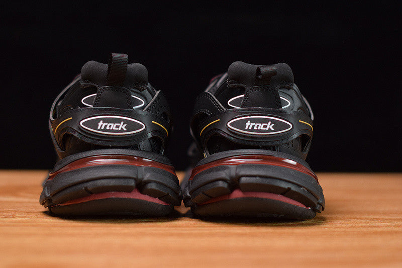 B*lenciaga Track Black Bordeaux'