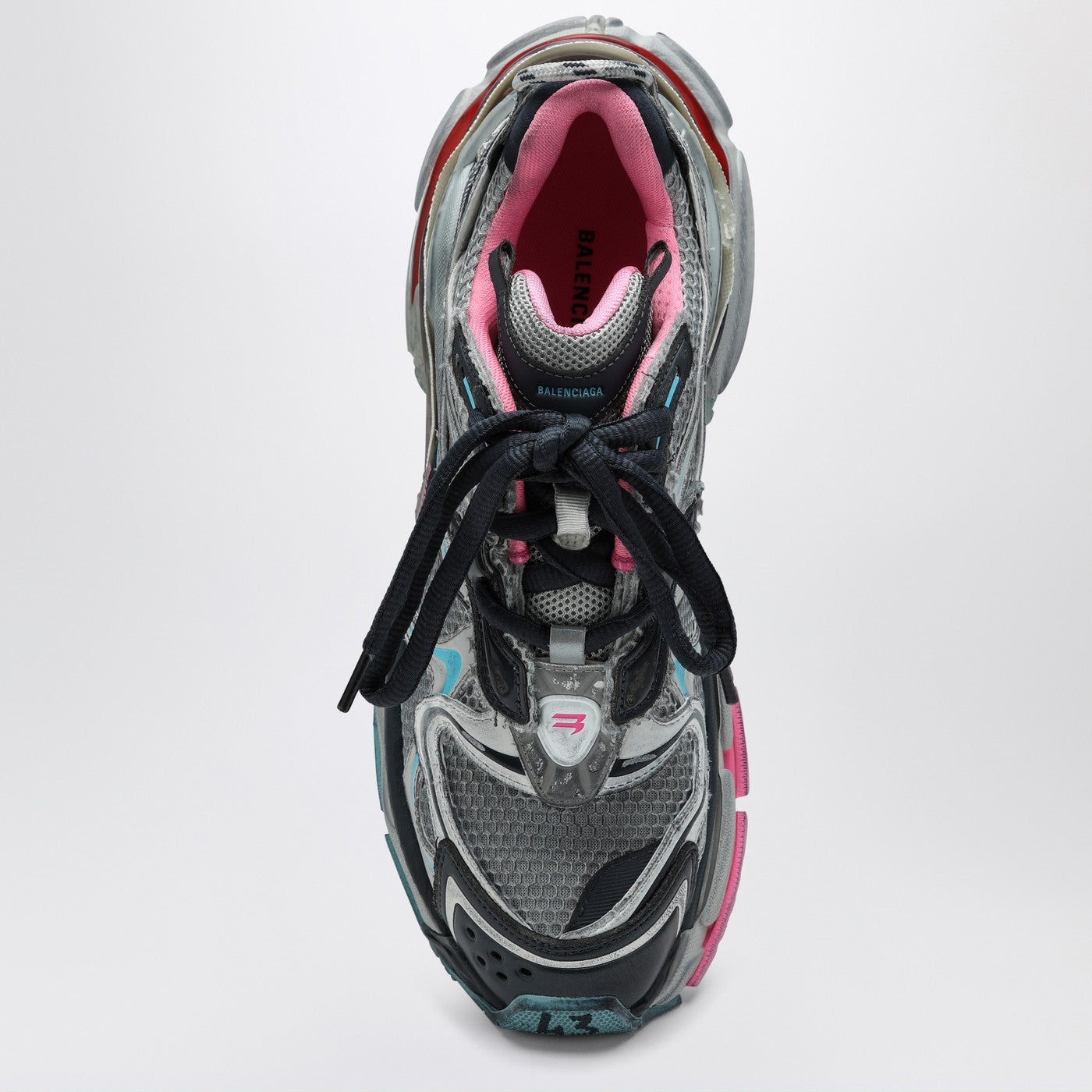B*lenciaga Runner 2.0 Grey/Blue/Pink