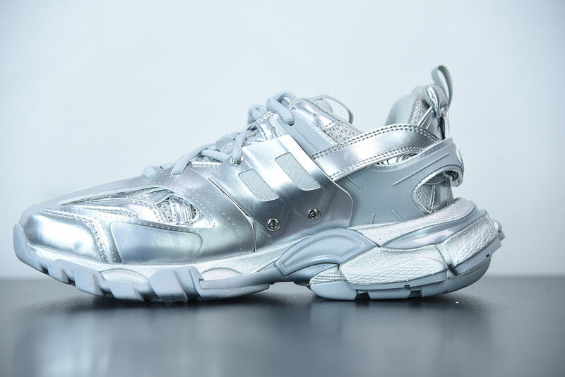 B*lenciaga Track triple silver