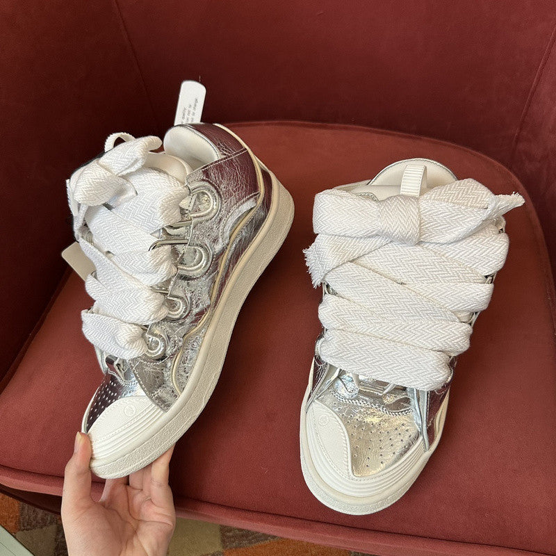 L*nvin curb crinkled metallic