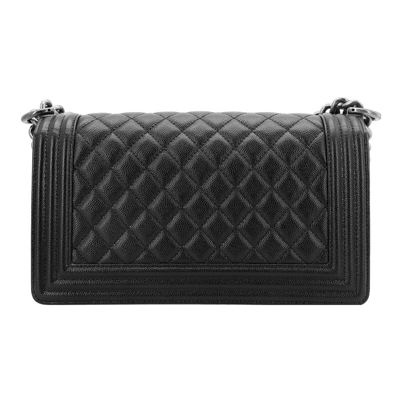 Cha Boy Flap
Quilted Medium Caviar Black