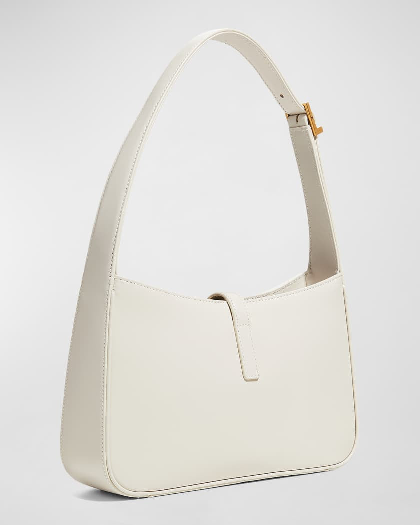 YSLT Le 5 A 7 YSL Shoulder Bag in Smooth Leather White
