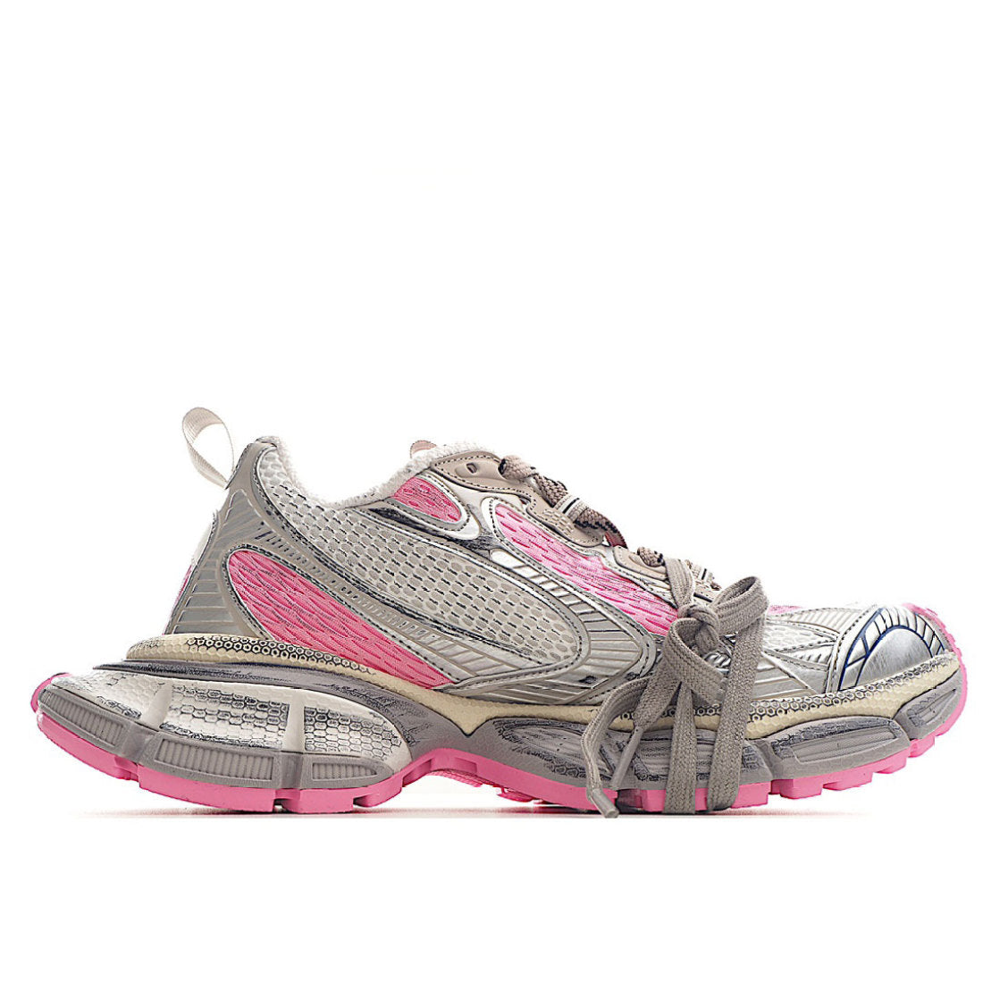 B*lenciaga 3XL white grey pink