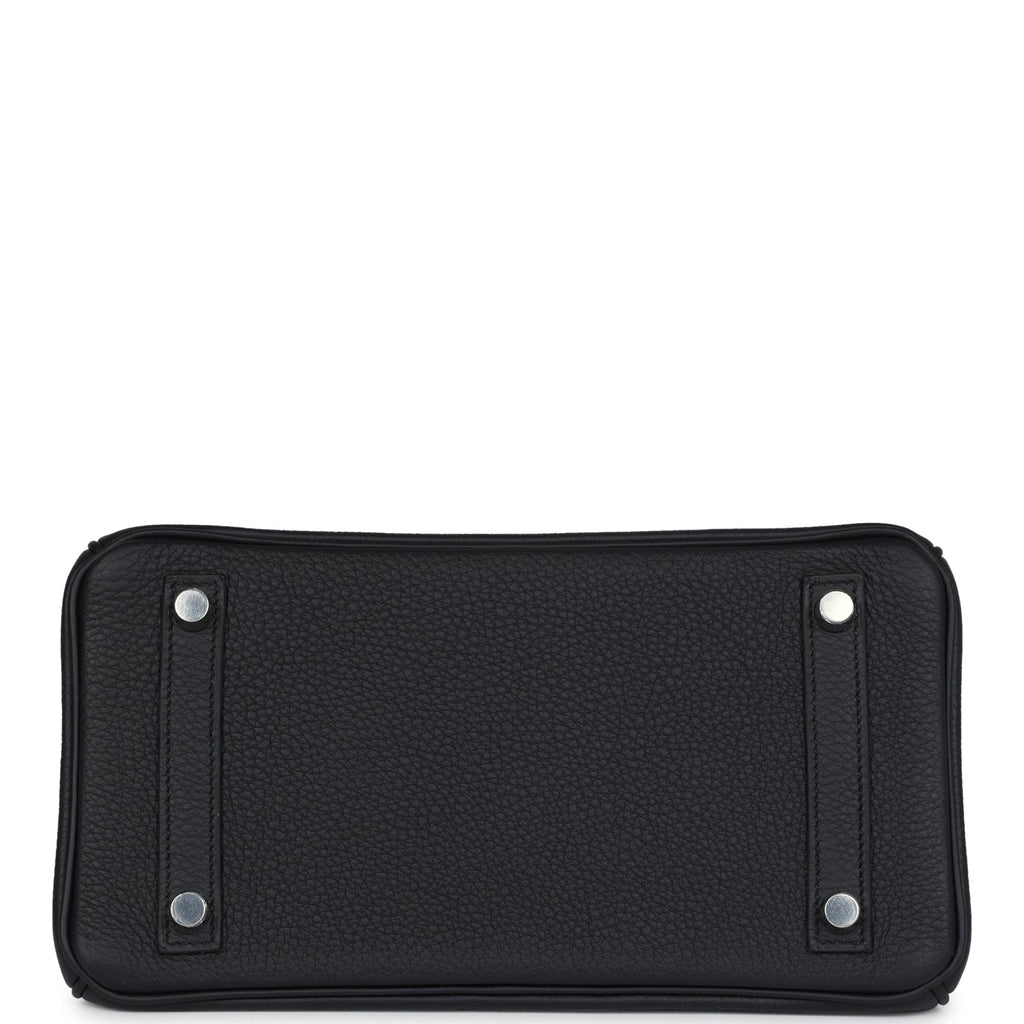 H*M Handbag B*rkin 25 Black Togo Palladium Hardware