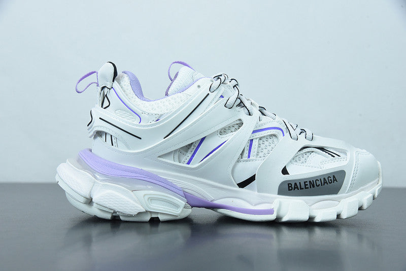 B*lenciaga track Clear Red Sole