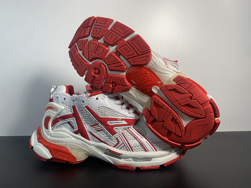 B*lenciaga track red white