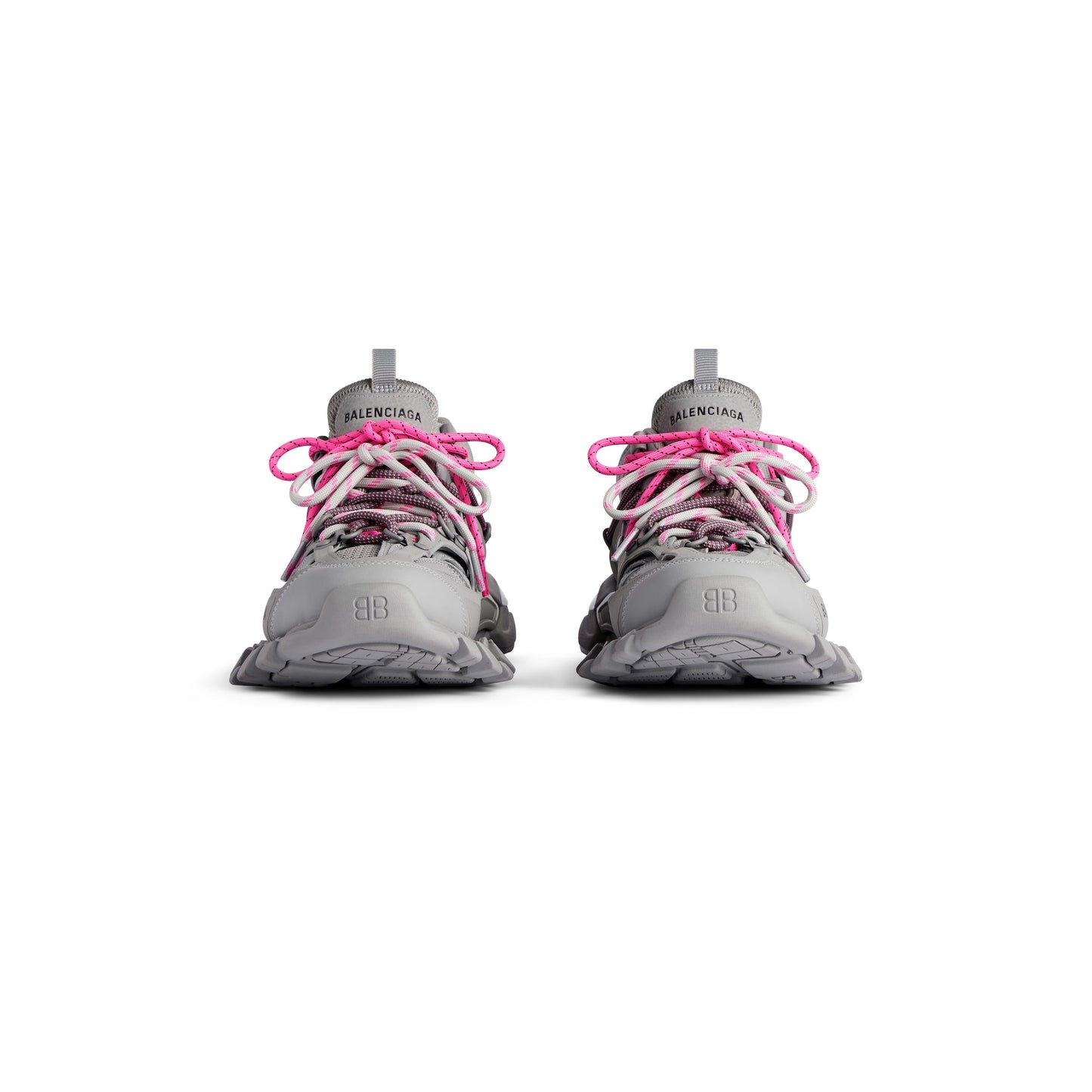B*lenciaga track Trail laces Grey Pink