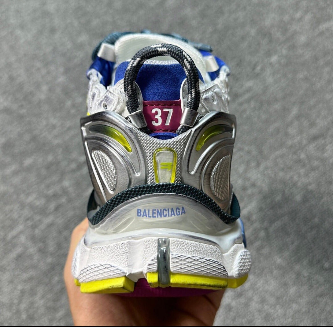 B*lenciaga runner WHITE/BLUE/PURPLE/YELLOW