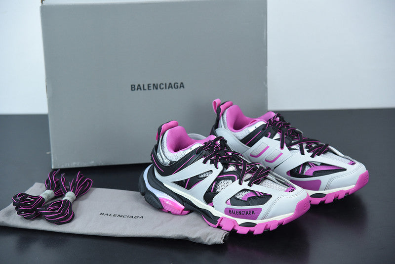 B*lenciaga Track LED Grey Pink Black