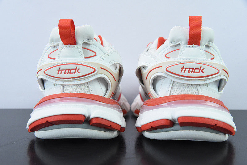 B*lenciaga Track White Red