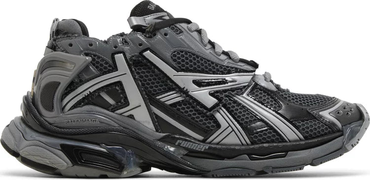 B*lenciaga Runner Sneaker Dark Grey Black