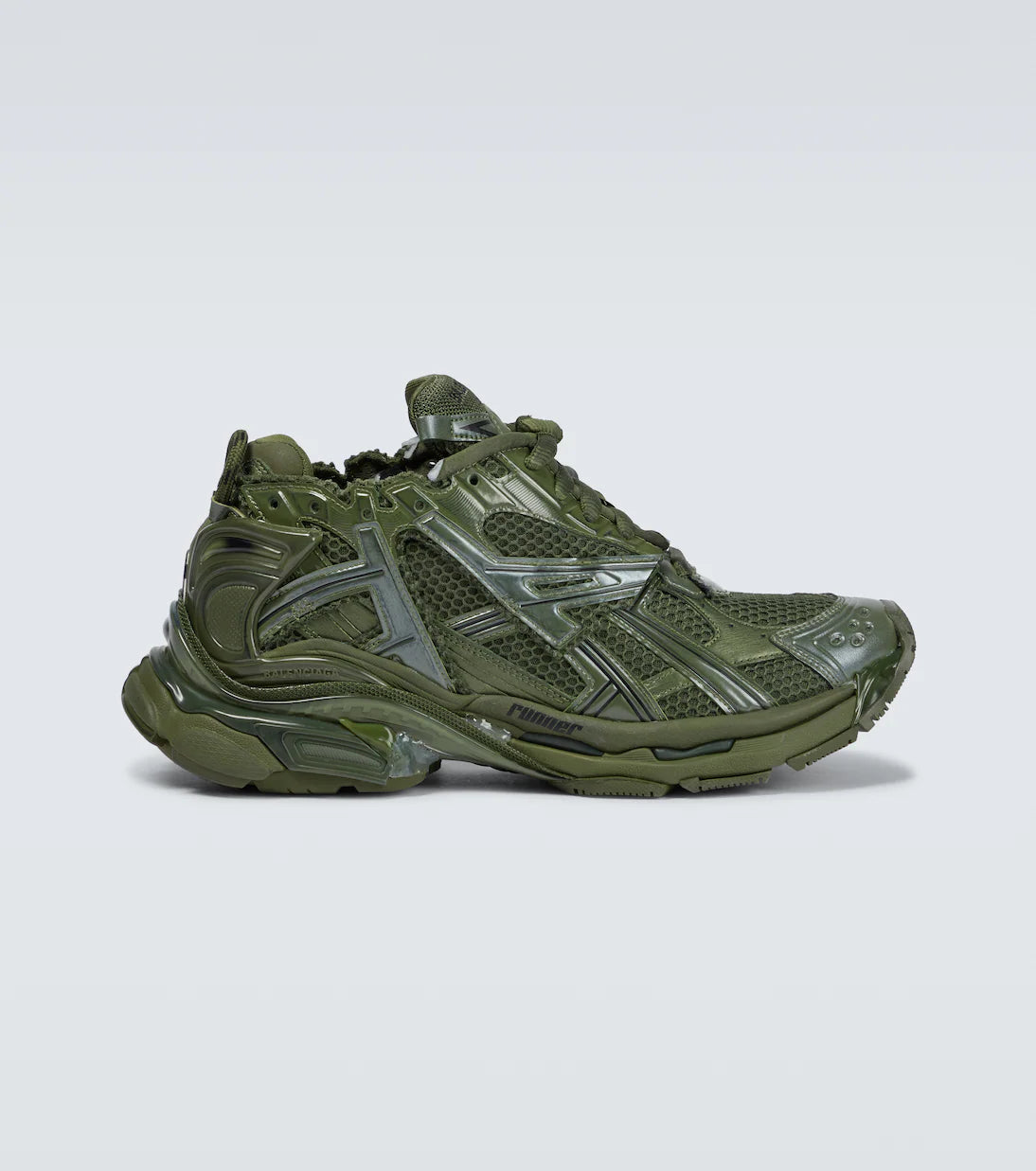 B*lenciaga runner dark green
