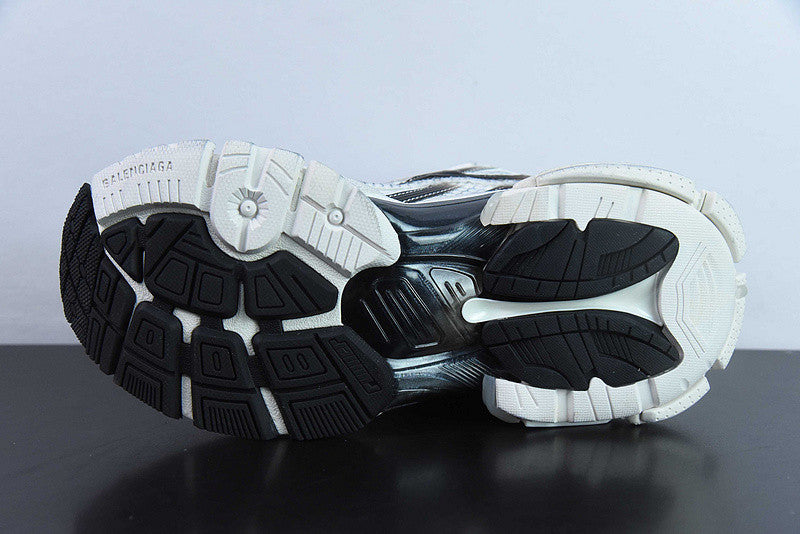B*lenciaga Runner White Black Gradient