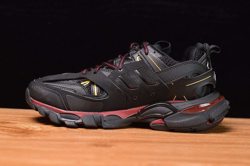 B*lenciaga Track Black Bordeaux'