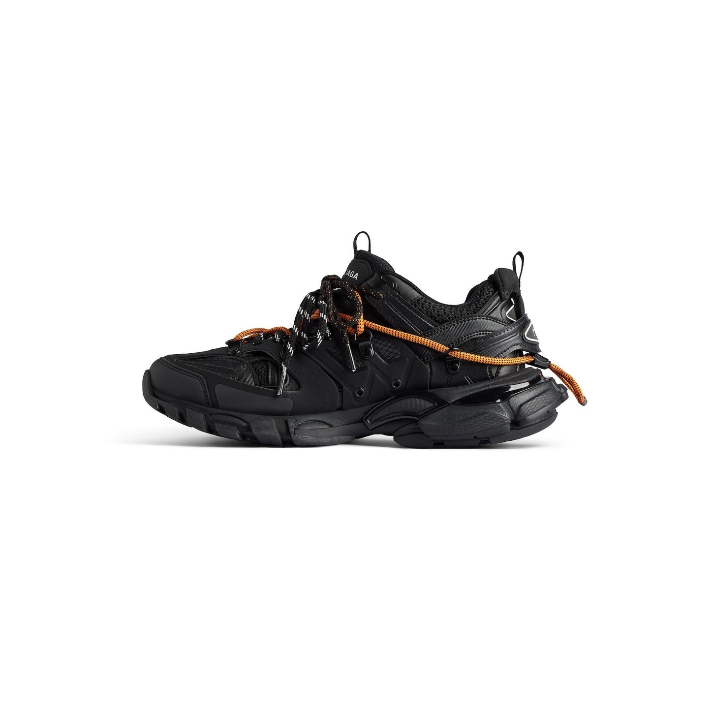 B*lenciaga track Trail laces Black orange