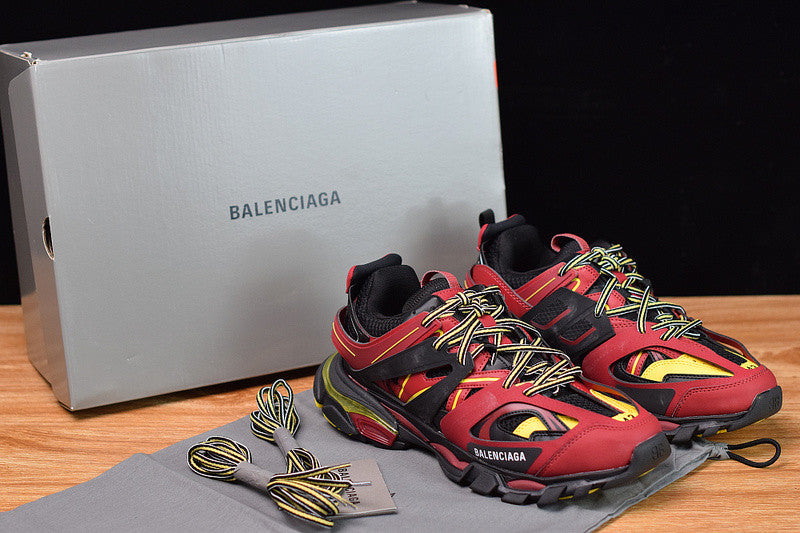 B*lenciaga Track Black Bordeaux