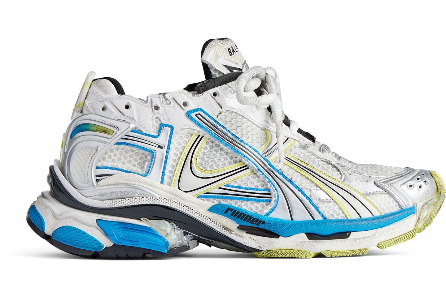runner WHITE YELLOW BLUE