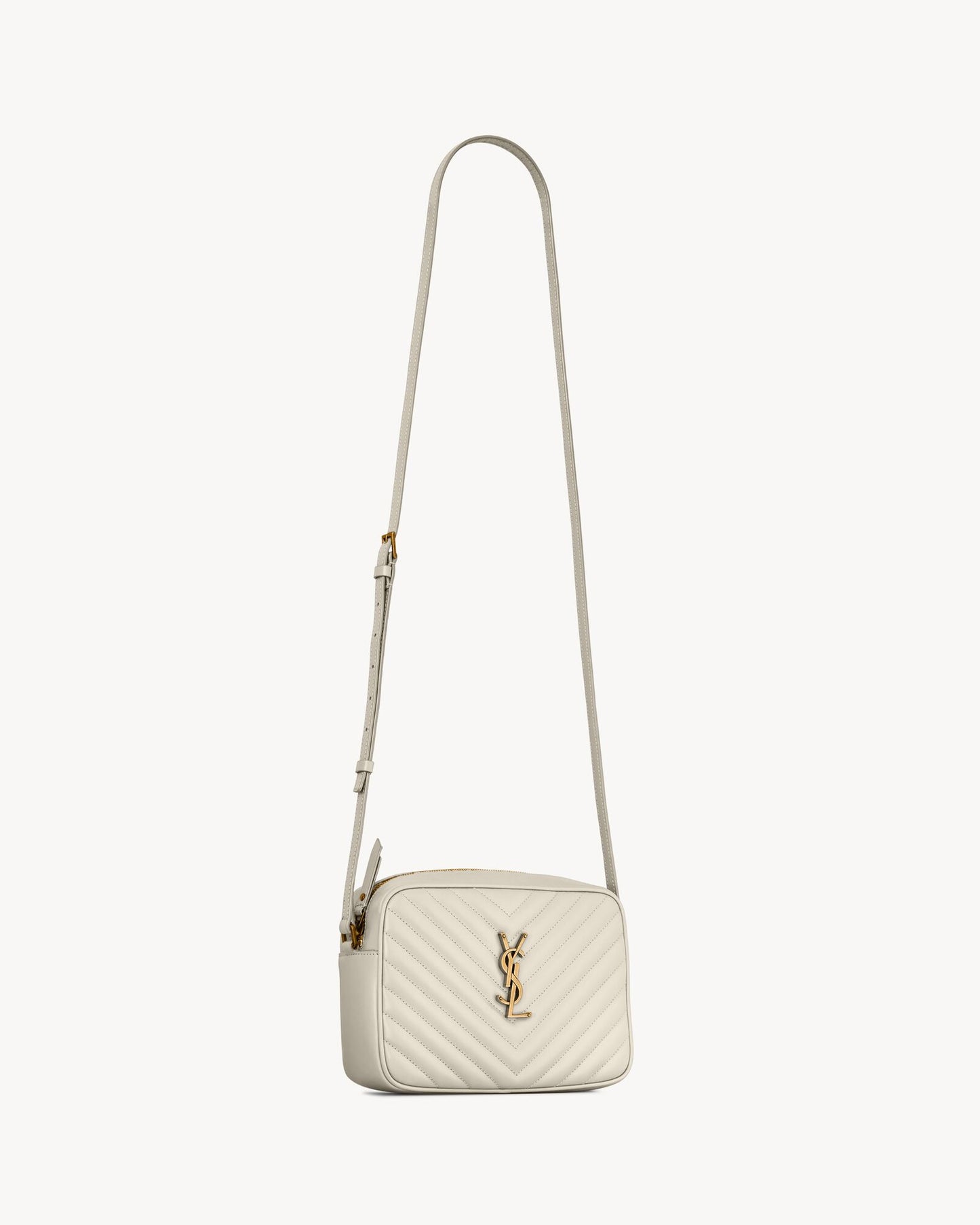YSLT L*U PADDED LEATHER CAMERA BAG
SOFT CREAM