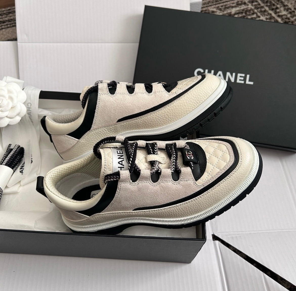 Cha Low Top Casual White Beige