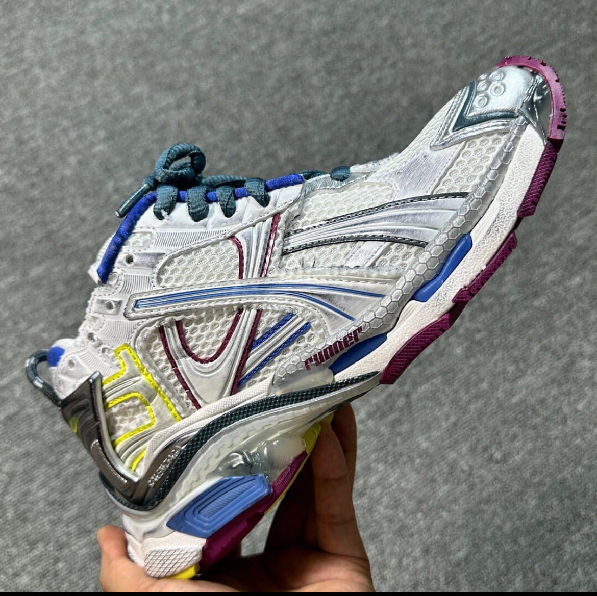 B*lenciaga runner WHITE/BLUE/PURPLE/YELLOW