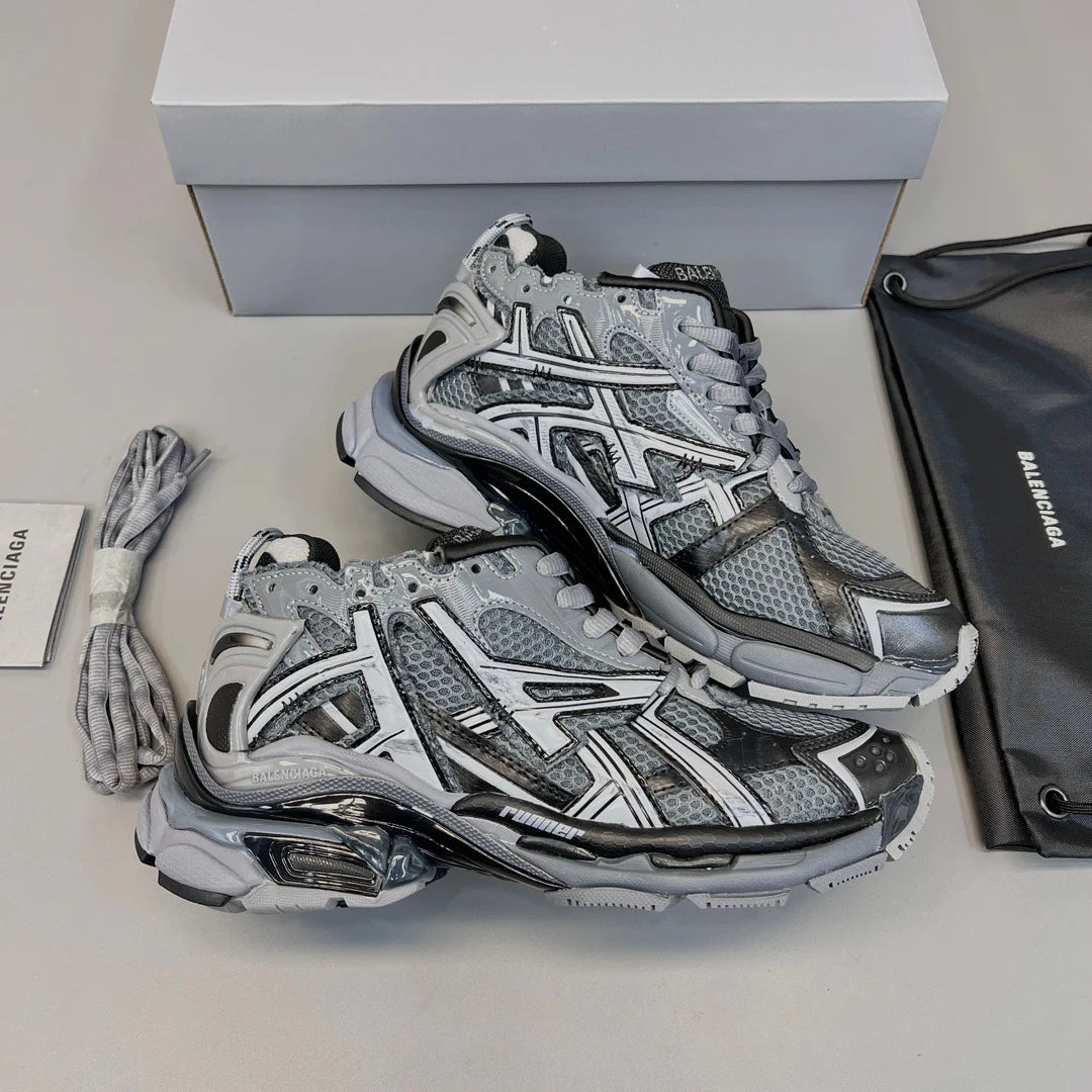 B*lenciaga Runner Sneaker Dark Grey Black