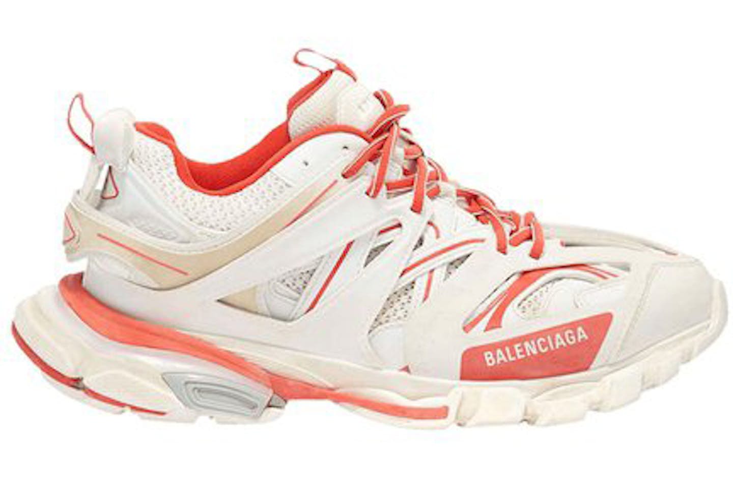 B*lenciaga Track White Red