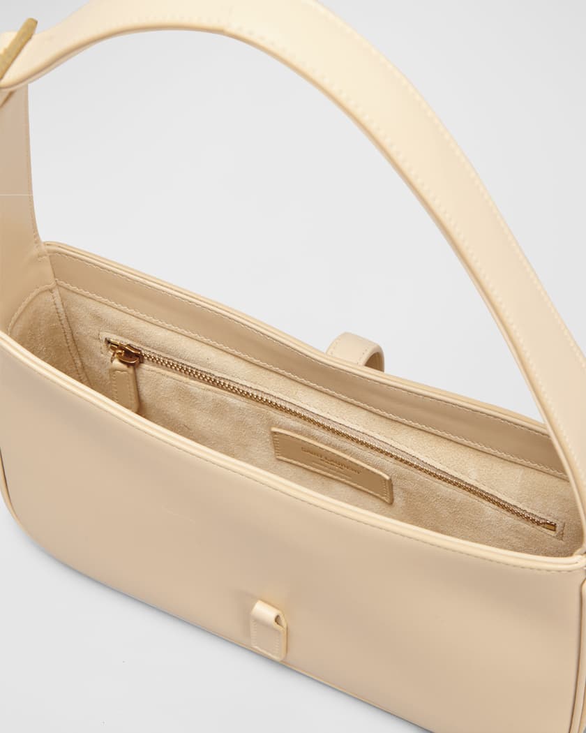 YSLT Le 5 A 7 YSL Shoulder Bag in Smooth Leather AVORIO