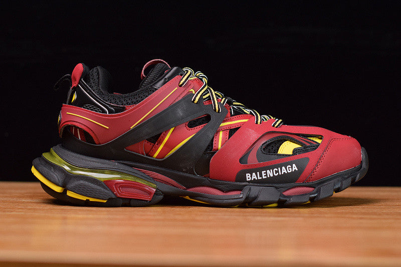 B*lenciaga Track Black Bordeaux