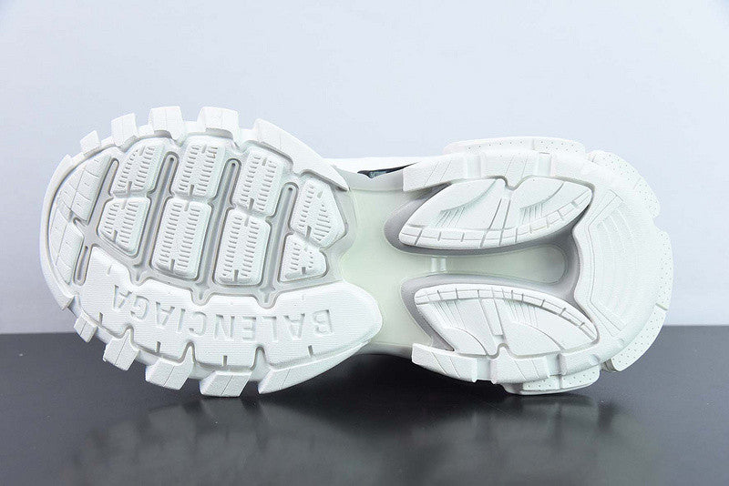 B*lenciaga Track led sole White grey