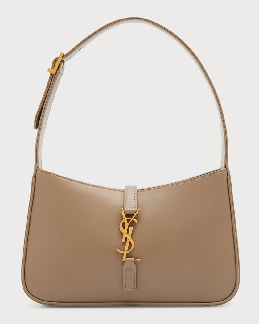YSLT Le 5 A 7 YSL Shoulder Bag in Smooth Leather GREYISH BROWN
