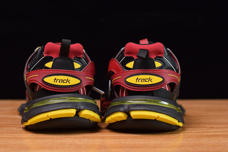 B*lenciaga Track Black Bordeaux