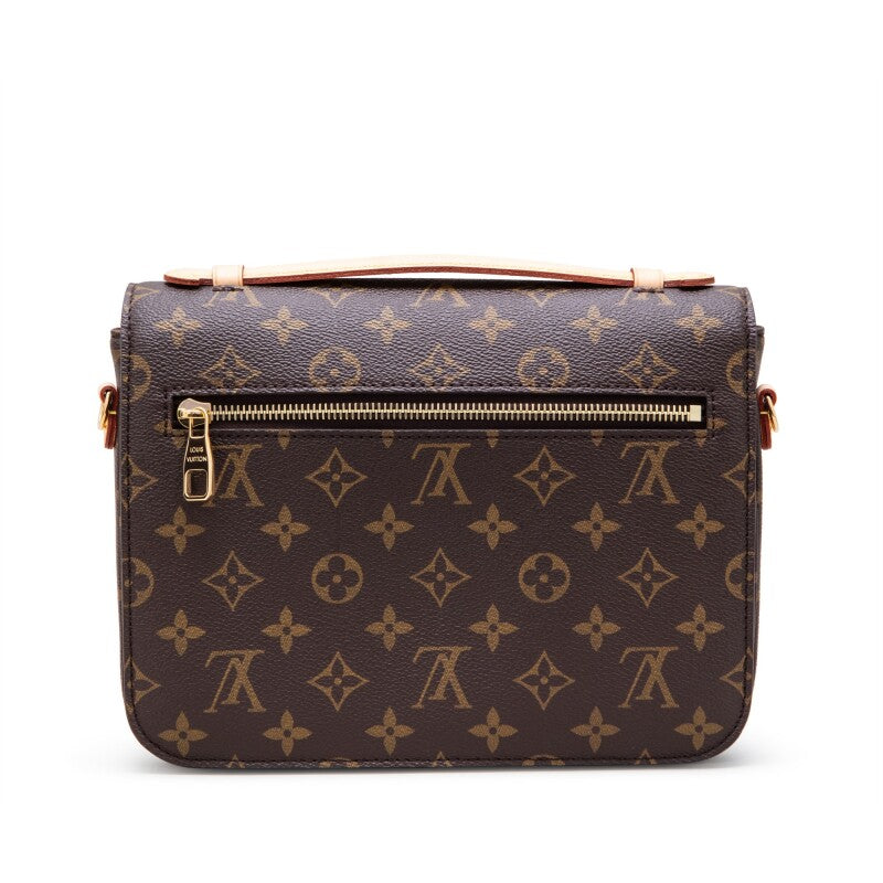 L*V*T Brown Monogram Coated Canvas Pochette Métis