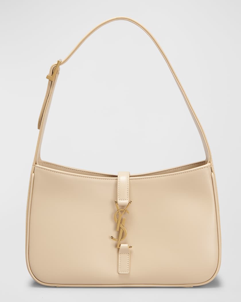 YSLT Le 5 A 7 YSL Shoulder Bag in Smooth Leather AVORIO