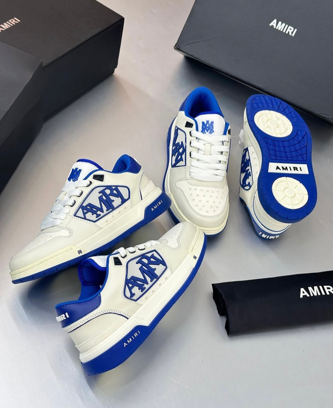 Am*ri Classic Low White Blue